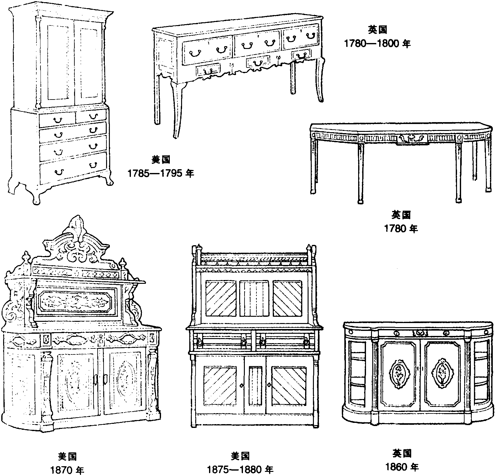 屜柜各部件詳細(xì)圖樣